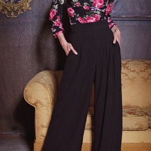 Laura Byrnes Doris/Dietrich Wide Leg Trousers
